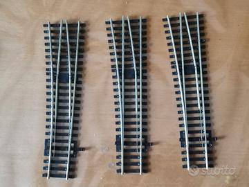 Rivarossi scambi sinistri N3342 NEM120 scala H0