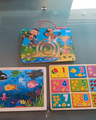 Set giochi in legno