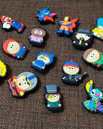 Ciondoli Crocs South Park The Simpsons Super Mario