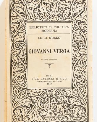 Giovanni Verga / Luigi Russo 1947