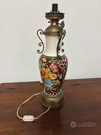 Lampada in metallo smaltato Vintage