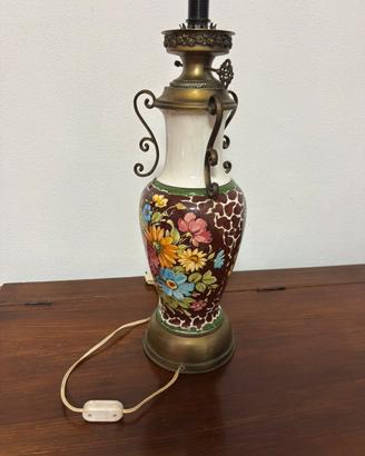 Lampada in metallo smaltato Vintage