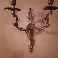 applique bronzo 2 luci