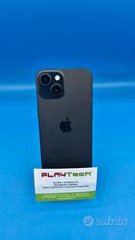 APPLE IPHONE 15 BLACK 128GB   BATTERIA 100%  USATO