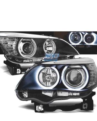 FARI BMW E60 E61 03-07 OCCHI ANGEL CCFL NERI