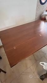 Tavolo consolle con sedie  arte povera anni ‘80