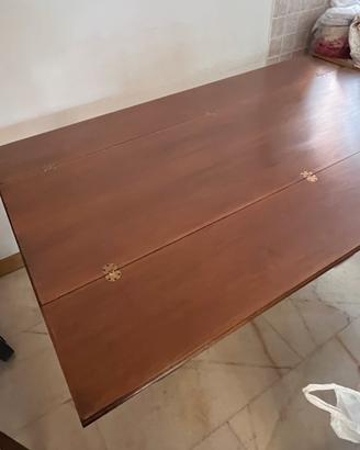 Tavolo consolle con sedie  arte povera anni ‘80
