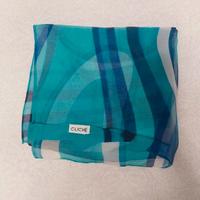 Foulard azzurro blu e bianco