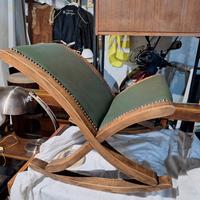 Raro poggiapiedi a dondolo   vintage