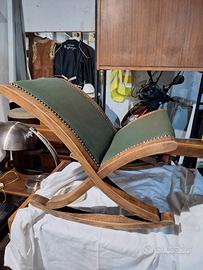 Raro poggiapiedi a dondolo   vintage