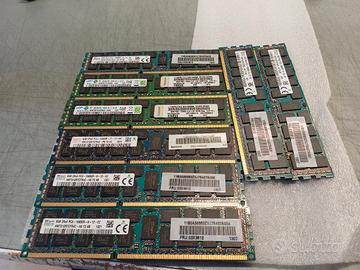 Lotto 8 RAM Server DDR3ECC 64GB 5x8GB+3x8GB Lenovo