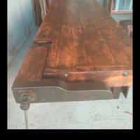 tavolo ex  banco  falegname completamente restaura