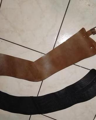 Cinturone pelle vintage larghi 11 e 14 cm