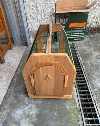 Trasportino vintage in legno e Rete