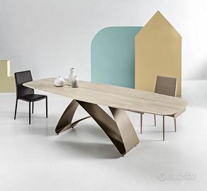 TAVOLO 100X200 ALL.280 IKONE KING TRAVERTINO OPACO