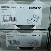 Pom D'or kubic porta asciugamani gancio e cubo