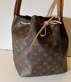 borsa Louis Vuitton Petit Noe Monogram Cord