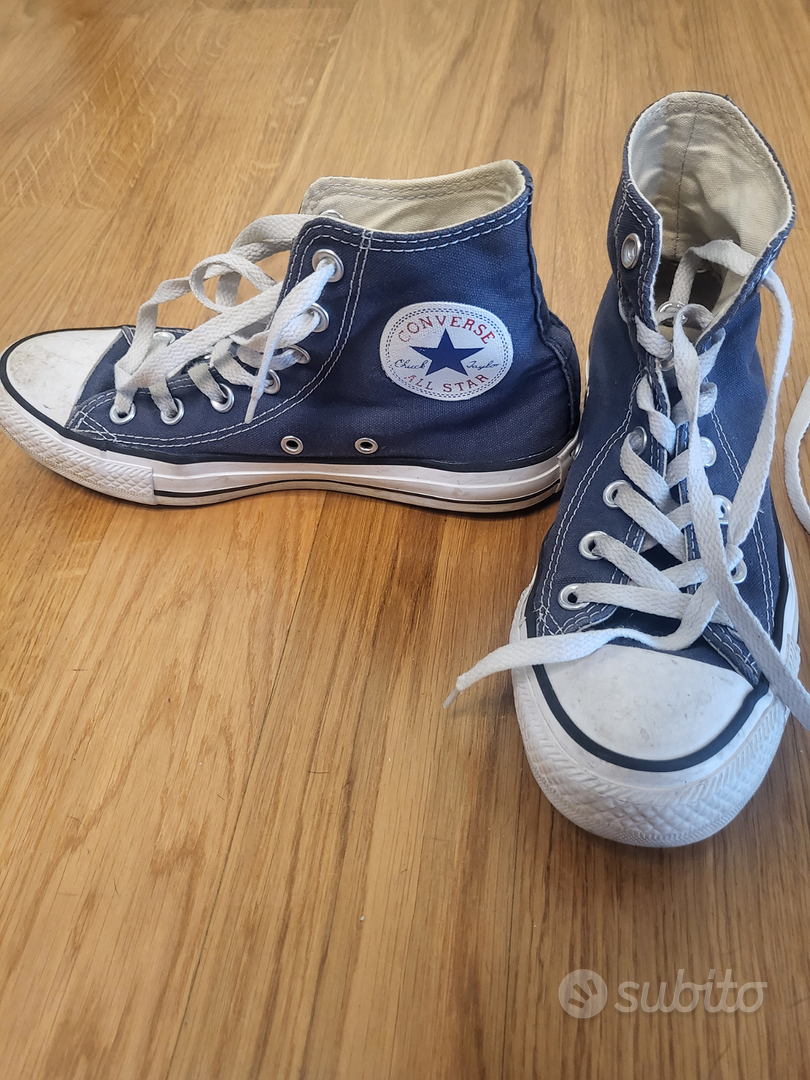 Converse blu cheap elettrico alte