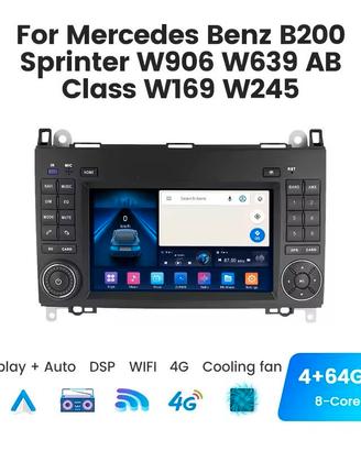 MERCEDES A/B - AUTORADIO -NAVIGATORE ANDROID