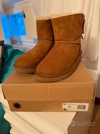 Ugg w classic double bow mini