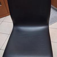 Sedie in ecopelle colore nero 