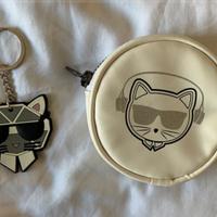 Portachiavi con portamonete Karl Lagerfeld