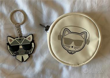 Portachiavi con portamonete Karl Lagerfeld
