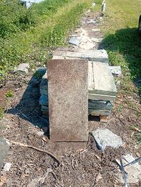 Trottatoie lastre in sasso per camminamento