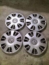 4x Copricerchi Opel Originali 15 pollici