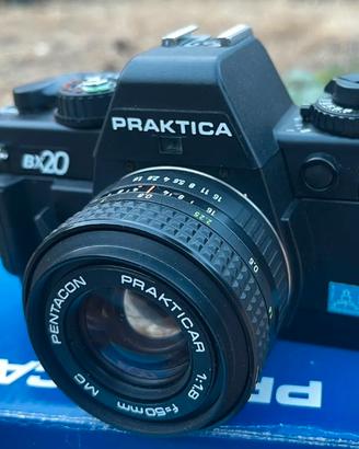 Praktica bx20 + obiettivo +flash