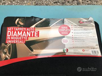 Set Completo Tappeti Auto Diamante In Moquette 500 Gr/mq Universale