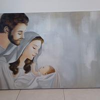 quadro in tela Sacra famiglia 