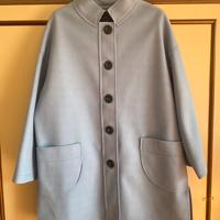 Cappotto donna invernale azzurro