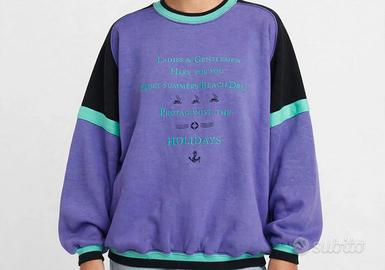 Felpa Vintage Plush Nuova. Oversize – Taglia 52