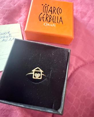 Anello Marco Gerbella in oro con diamanti 18k