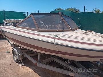 BARCA 4mt + motore 25 cv + carrello omol. + access