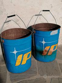 Secchi in latta vintage IP anni 70/80