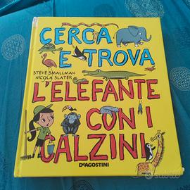 Libro cerc e trova l elefante con i calzini