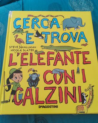 Libro cerc e trova l elefante con i calzini