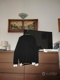 maglione Sseinse nero con dettagli 