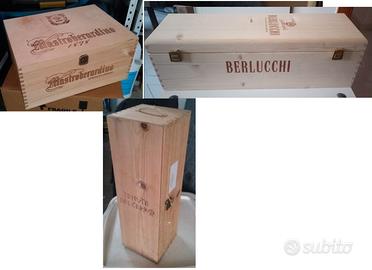 Lotto 3 casse vino Mastro Berardino,Berlucchi,ec..