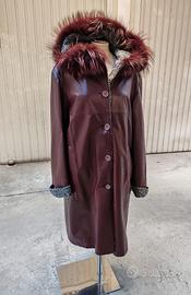 cappotto in vera pelle ed alpaca Sem Collection 