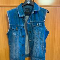 Gilet jeans uomo taglia S