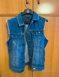 Gilet jeans uomo taglia S