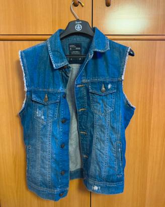 Gilet jeans uomo taglia S