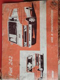 Libretto Uso Manutenzione FIAT 242 vintage 