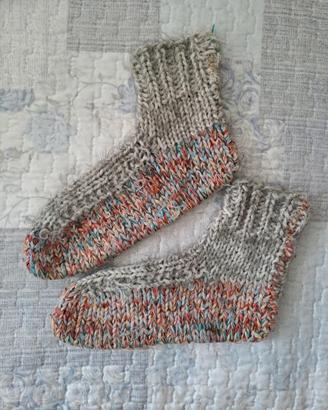 Calzettoni di lana fatti a mano