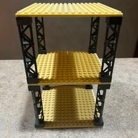 Scaffale porta costruzioni a 3 ripiani mattoncini