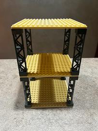 Scaffale porta costruzioni a 3 ripiani mattoncini