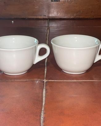 Set 2 Tazze Da Cappuccino Porcellana Italiana IPA